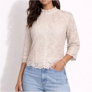 Jennifer & Grace Eyelet Lace Women's Top